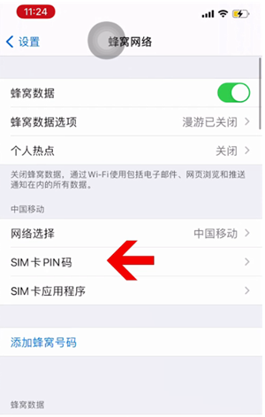 连平苹果14维修网分享如何给iPhone14的SIM卡设置密码 