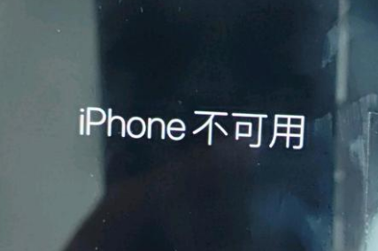 连平苹果服务网点分享锁屏界面显示“iPhone 不可用”如何解决 