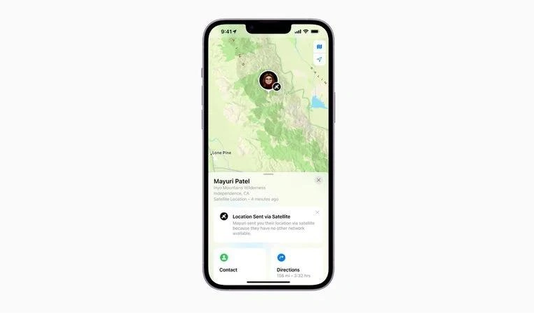 连平苹果14维修分享iPhone14系列中 FindMy功能通过卫星分享位置方法教程 